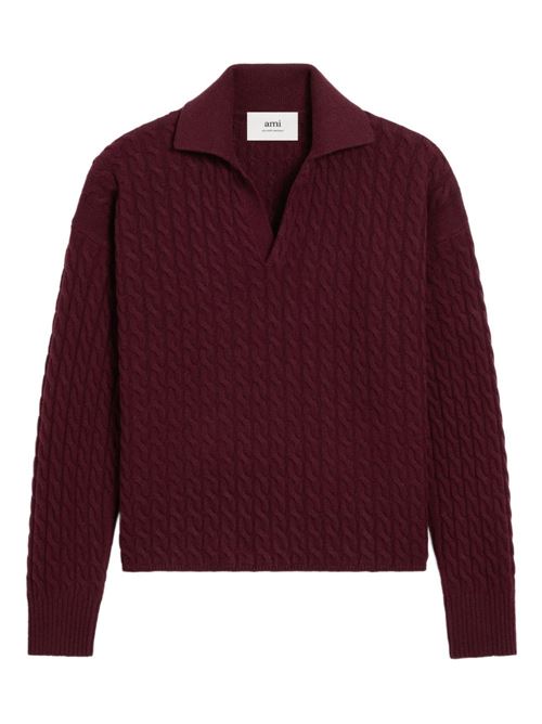 Polo in lana AMI PARIS | UPL403KN0104692